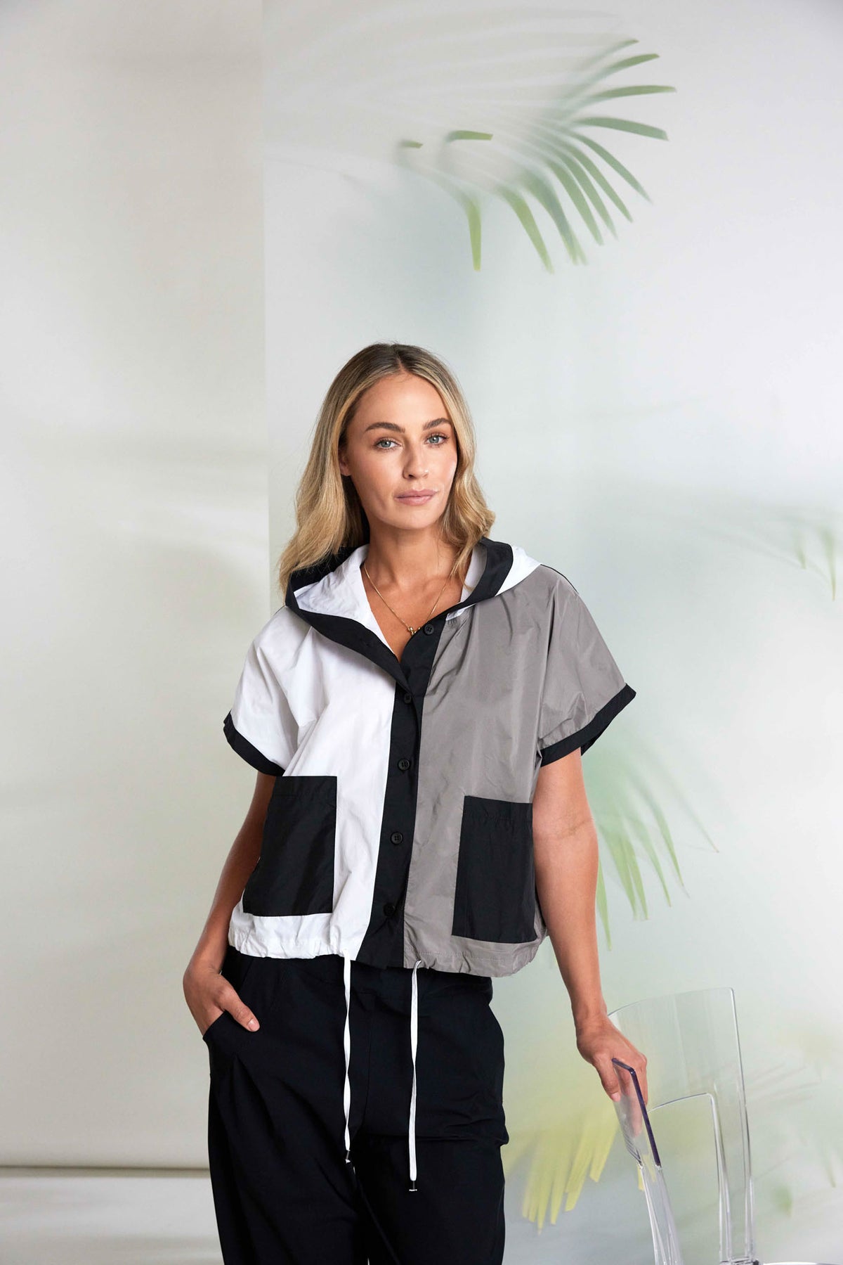 NAYA Crop Button Shirt