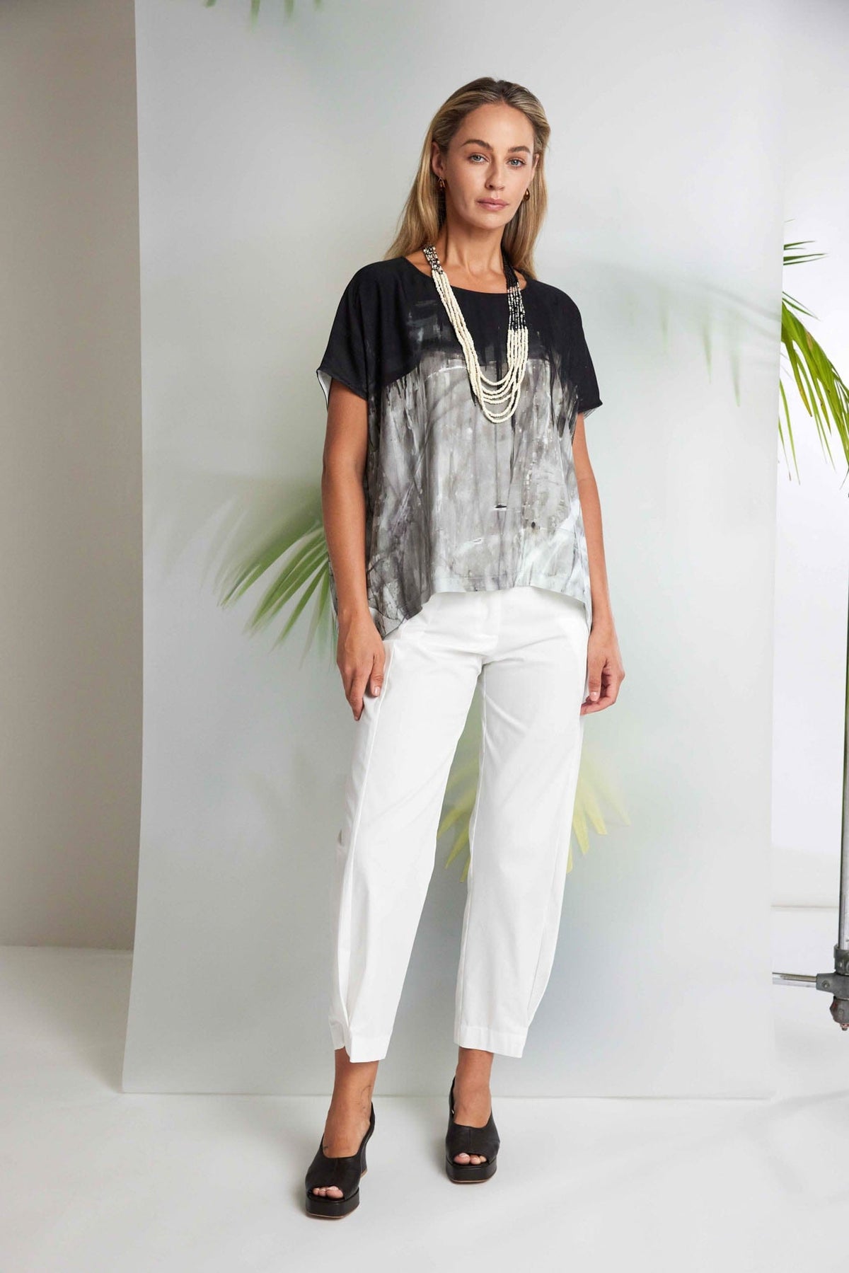 NAYA Stroke Print Top