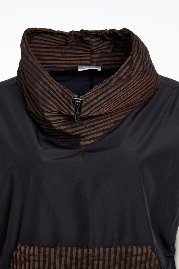 NAYA Striped Collar Top