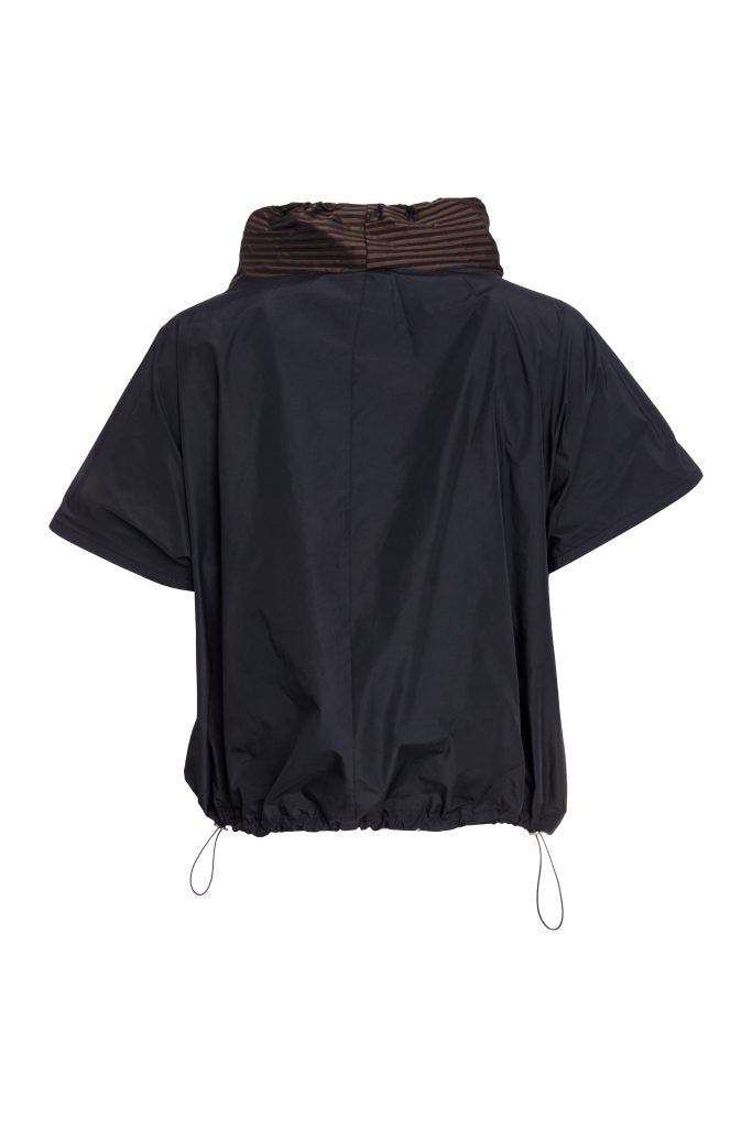 NAYA Striped Collar Top