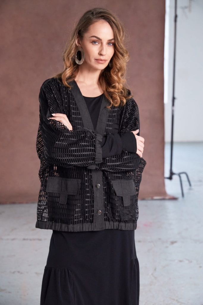 NAYA Square Mesh Short Jacket