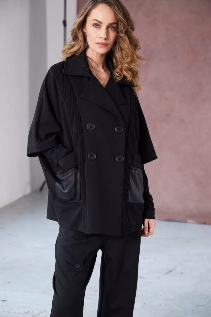 NAYA Mixed Fabric Jacket