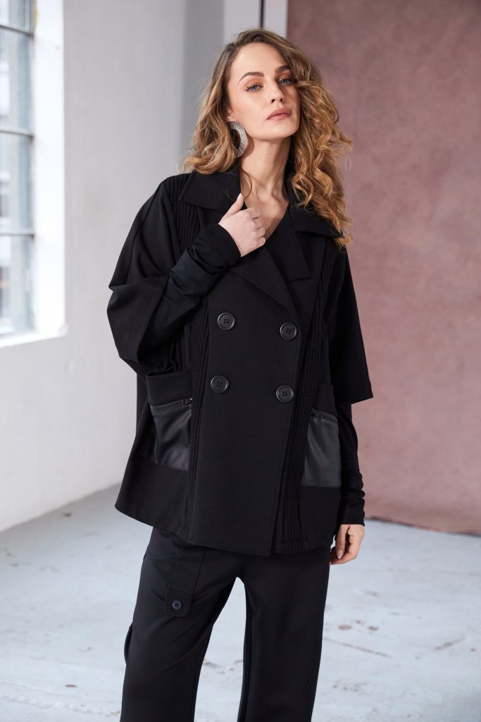 NAYA Mixed Fabric Jacket