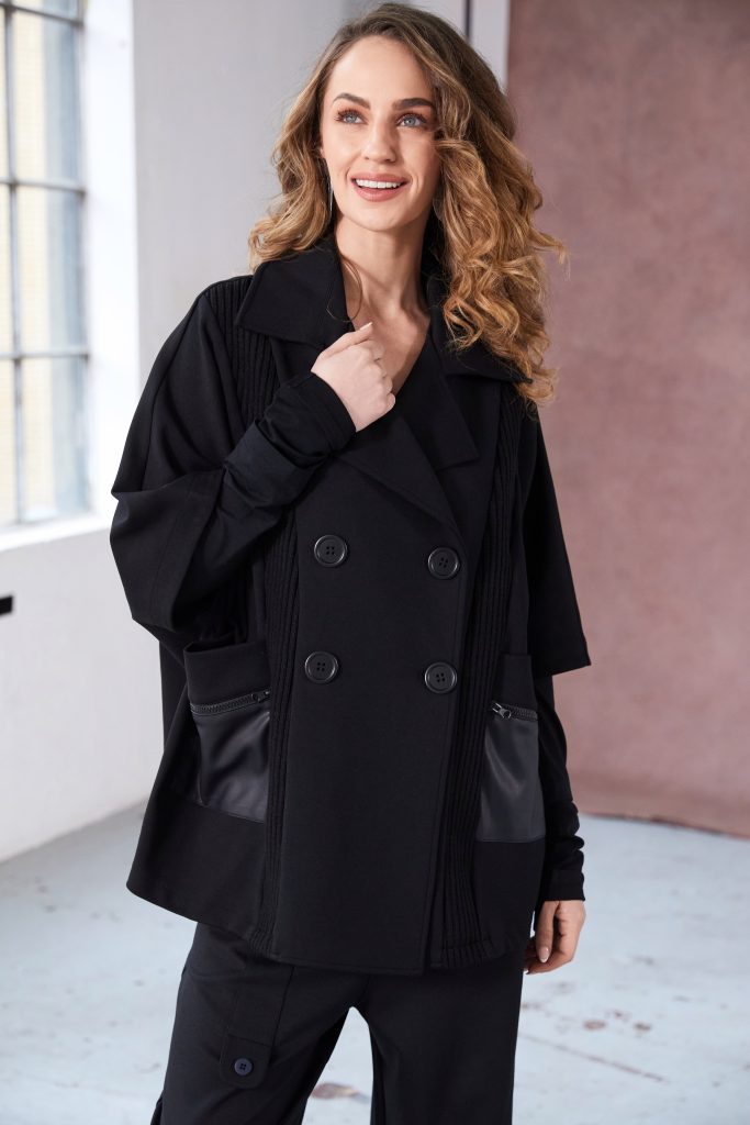NAYA Mixed Fabric Jacket