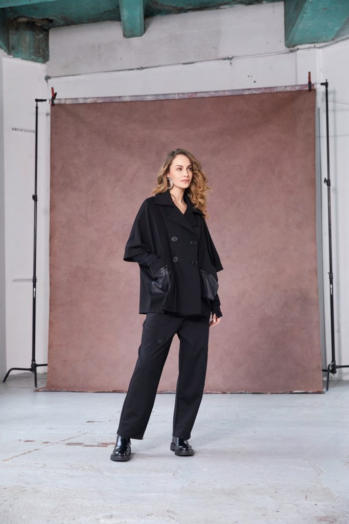 NAYA Mixed Fabric Jacket