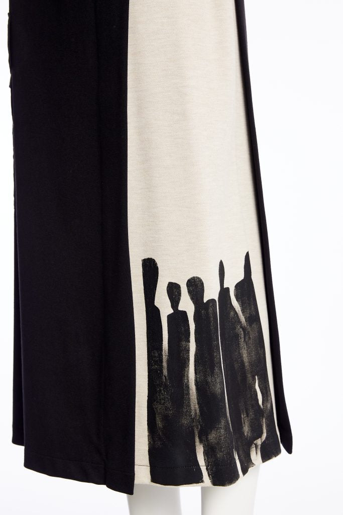 NAYA Stripe Panel Skirt