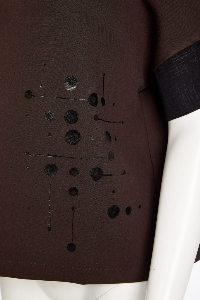 NAYA Circle Print Detail Top