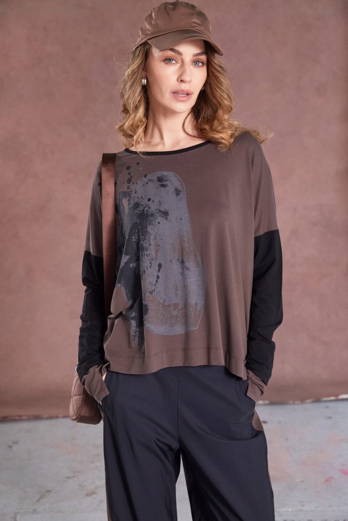 NAYA Splat Print Top