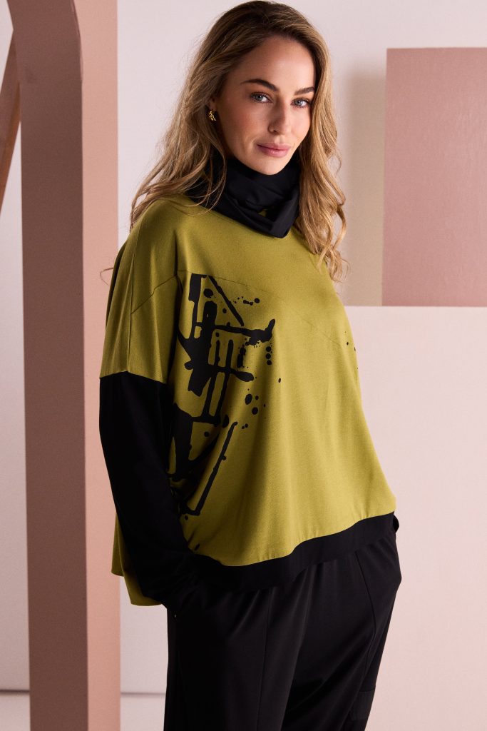 NAYA Print Jersey Top