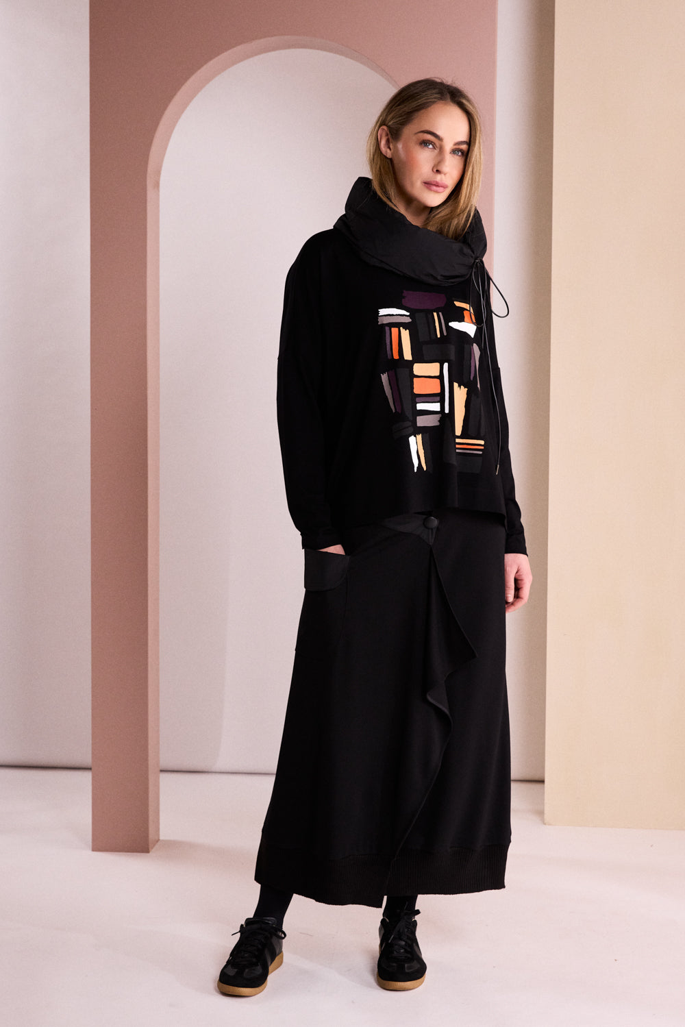 NAYA Mock Wrap Skirt