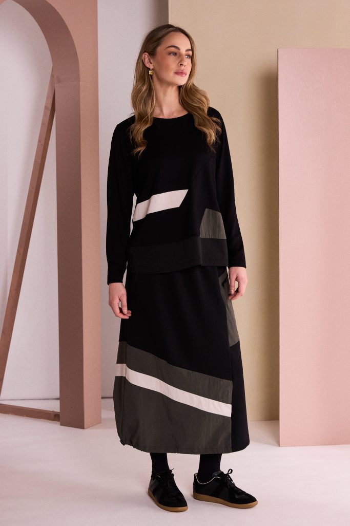 NAYA Sports Stripe Skirt