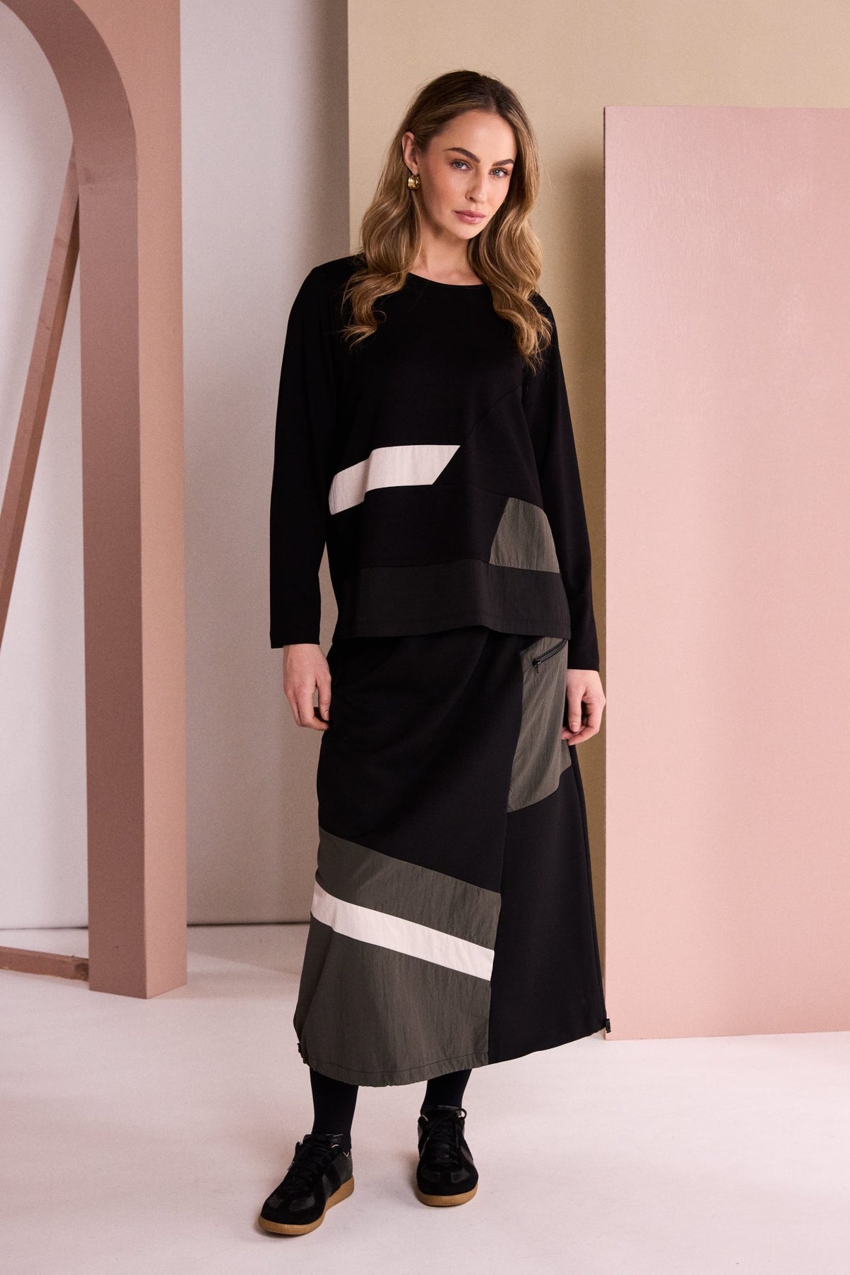 NAYA Sports Stripe Skirt