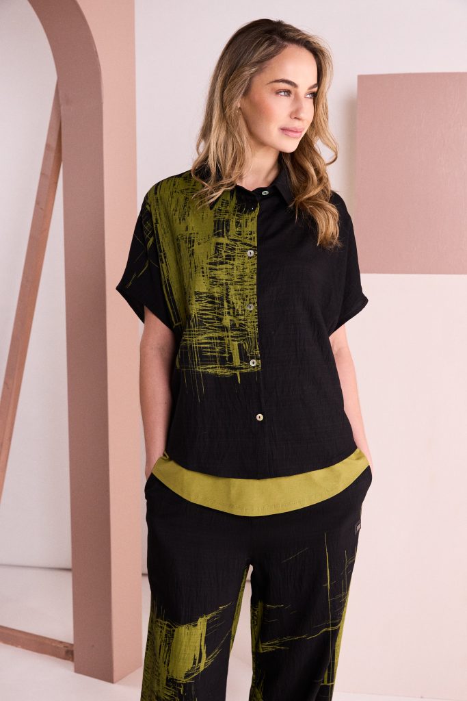 NAYA Scratch Print Trouser