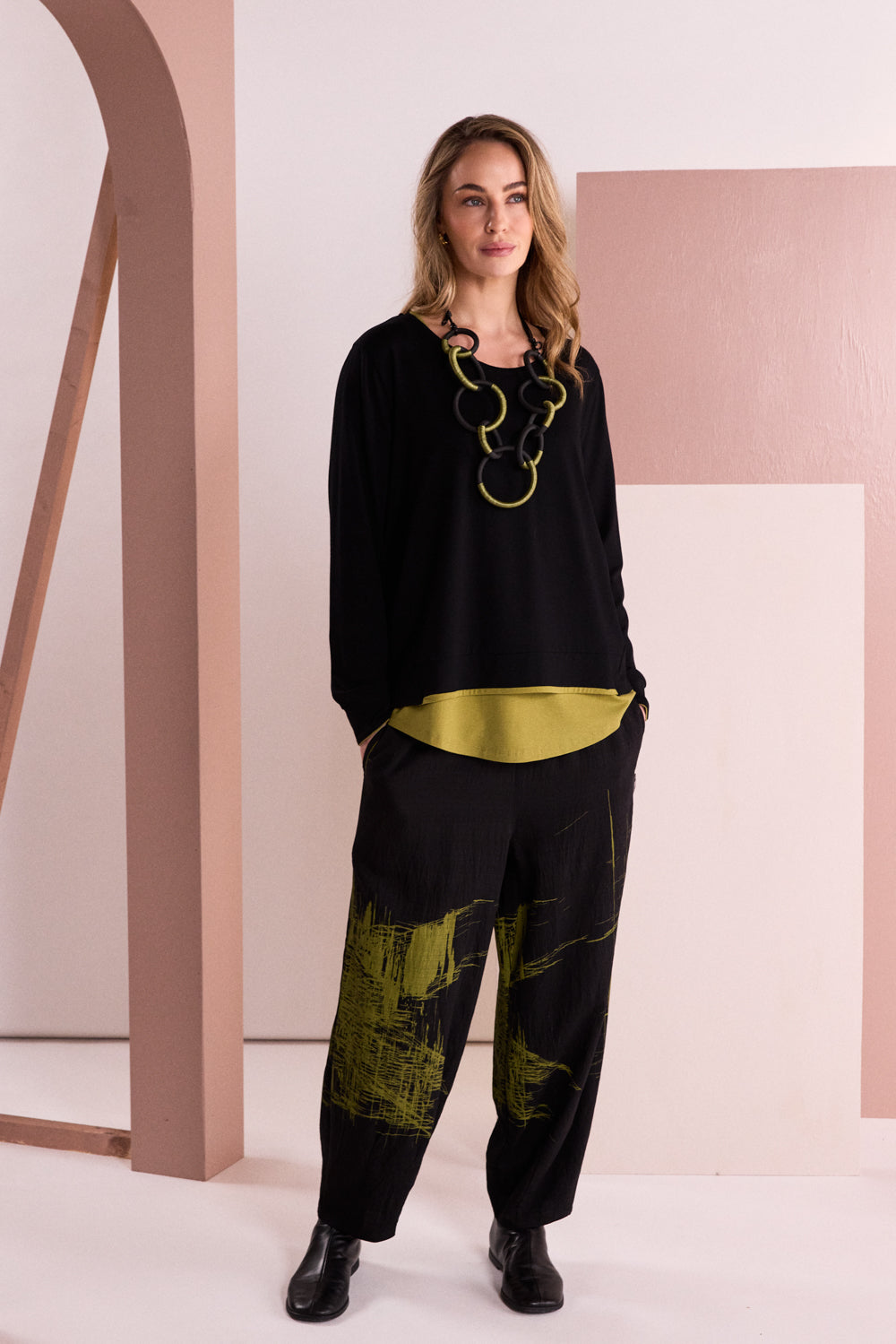 NAYA Scratch Print Trouser