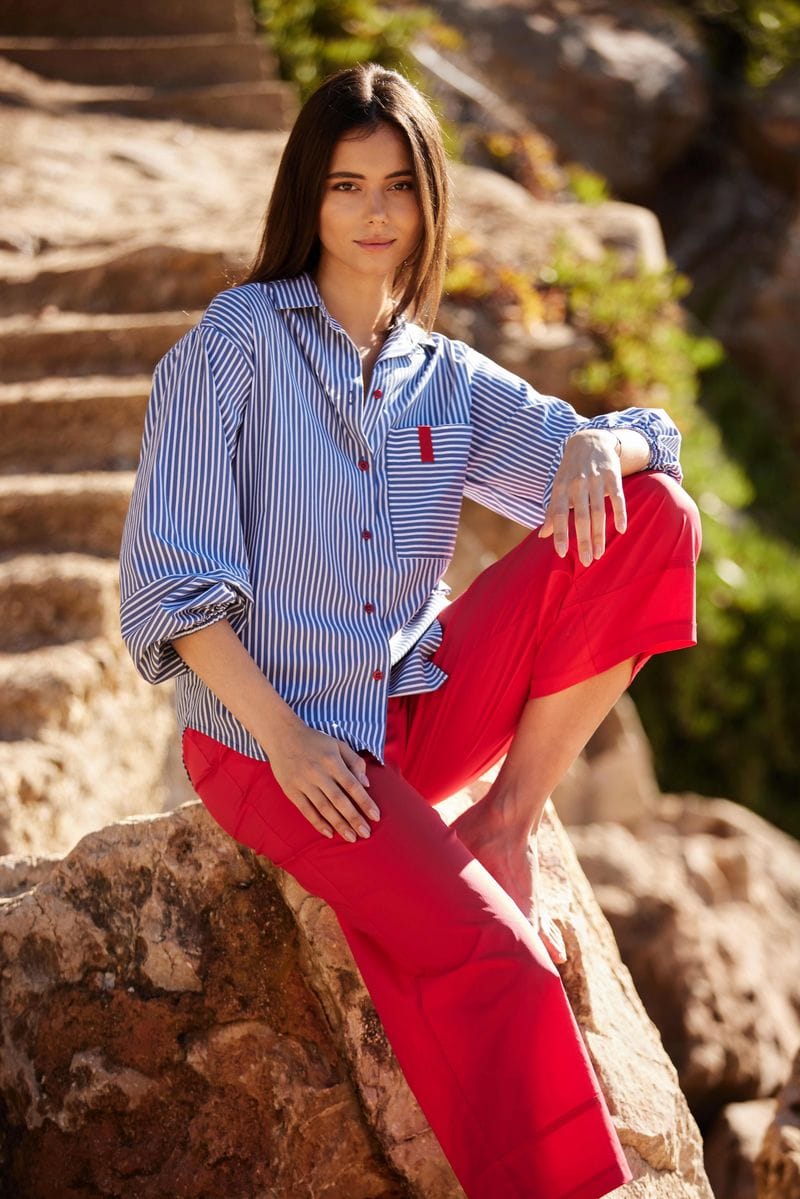 PERUZZI Contrast Blouse