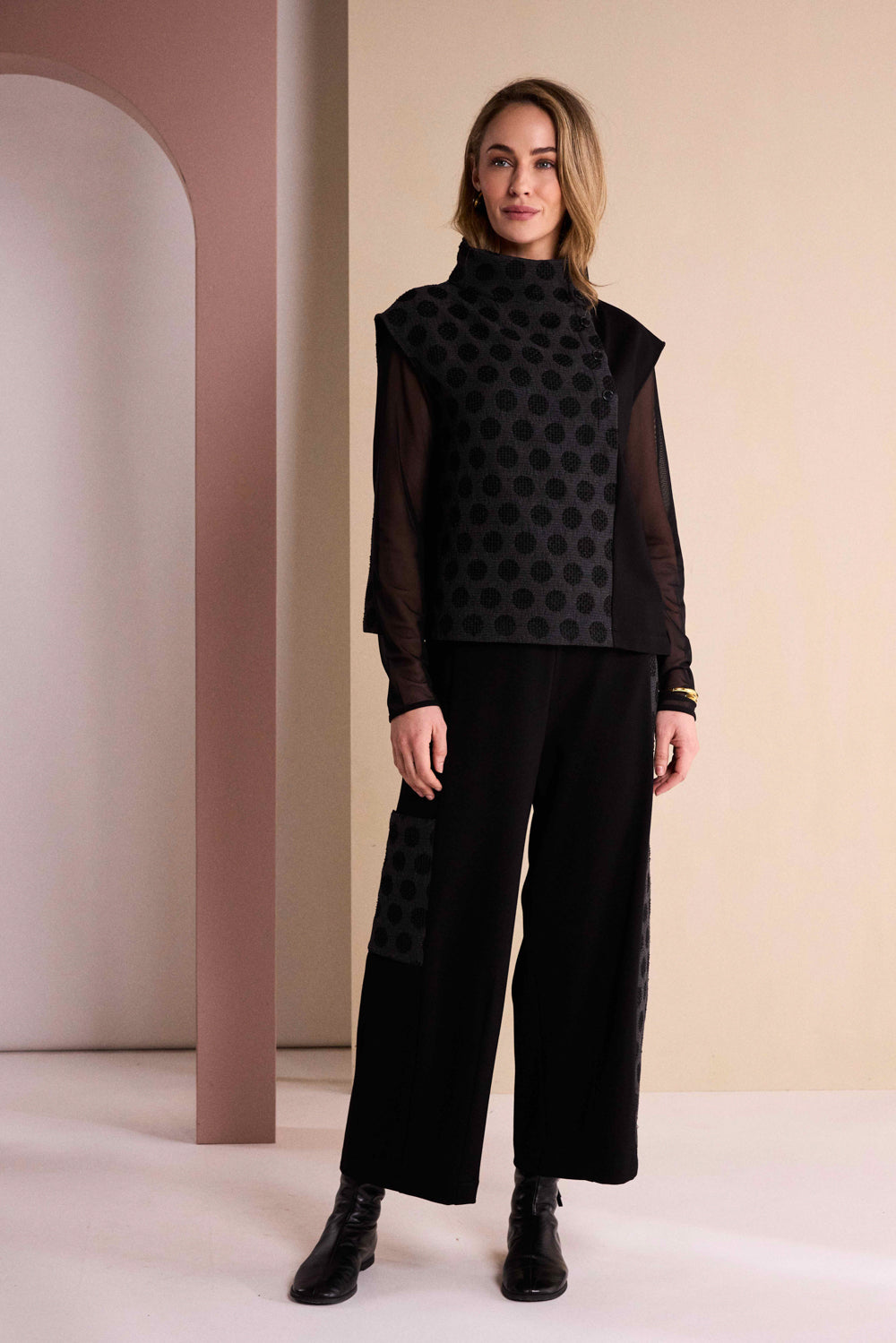NAYA Textured Spot Trouser