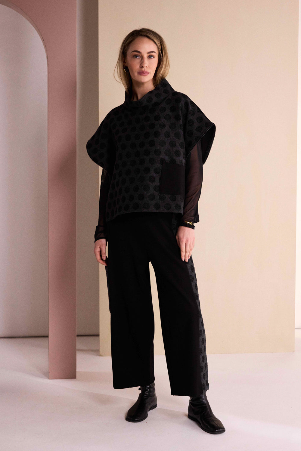 NAYA Textured Spot Trouser