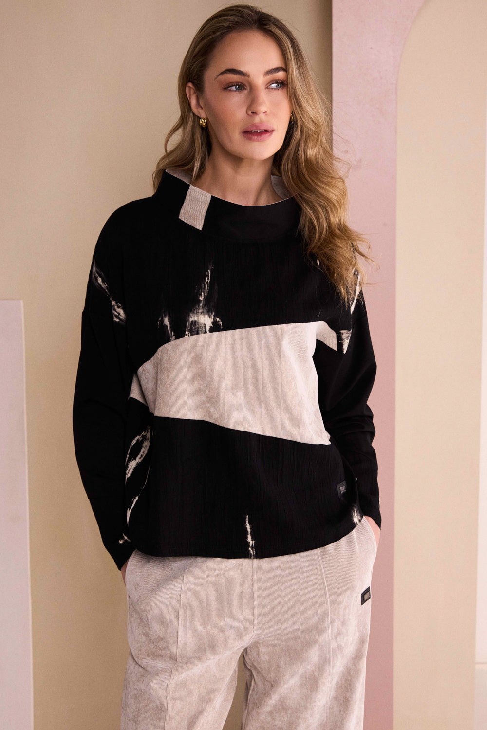 NAYA Cord Mix Long Top
