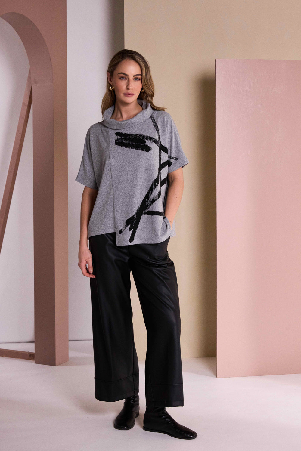 NAYA Pleather Trouser