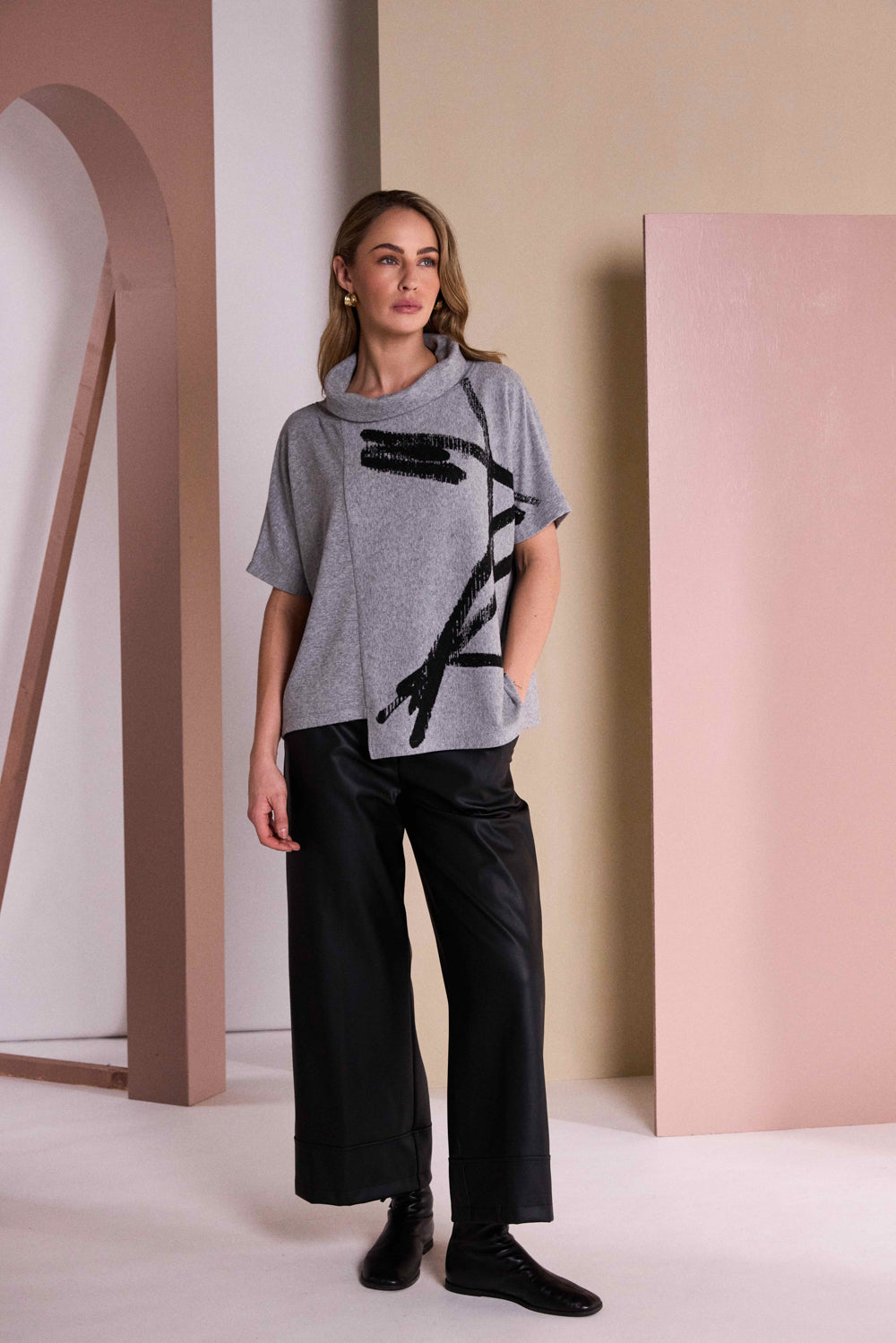 NAYA Pleather Trouser
