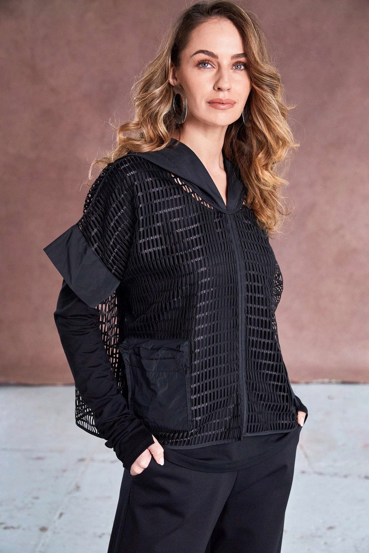 NAYA Square Mesh Top