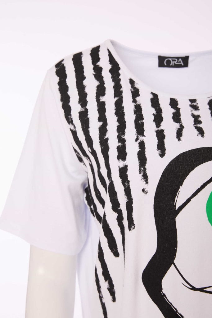 ORA Line Print T-Shirt