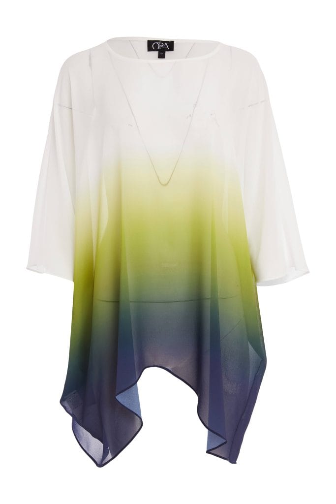 ORA Ombre Chiffon Top