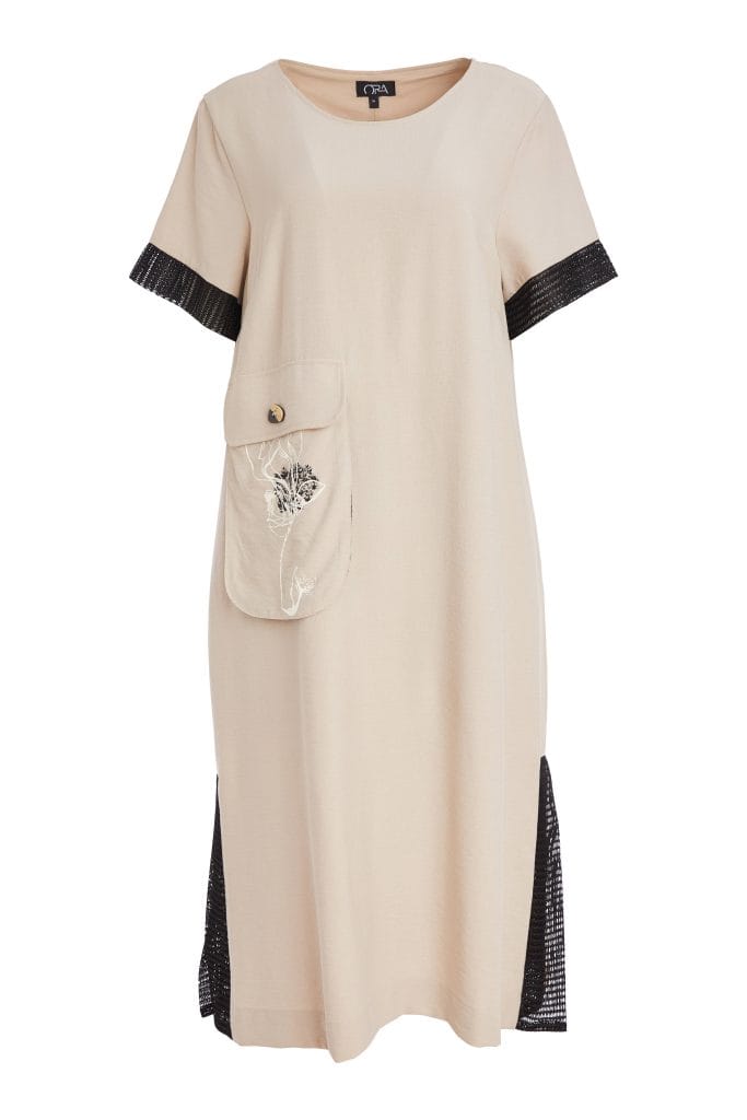 ORA Print Pocket Dress