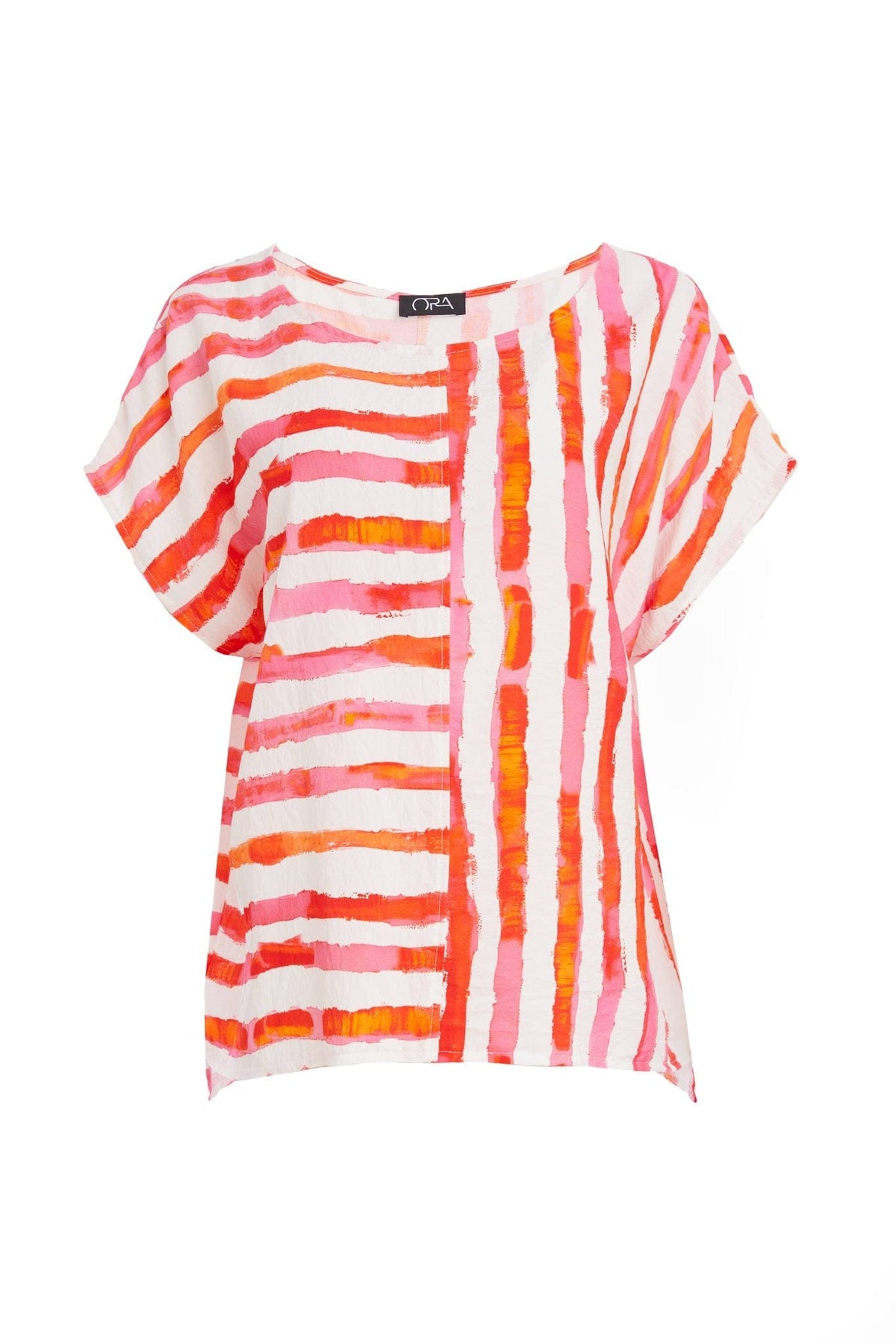 ORA Contrast Stripe Top