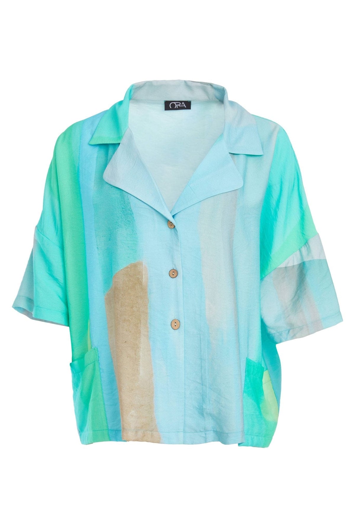 ORA Button Print Shirt