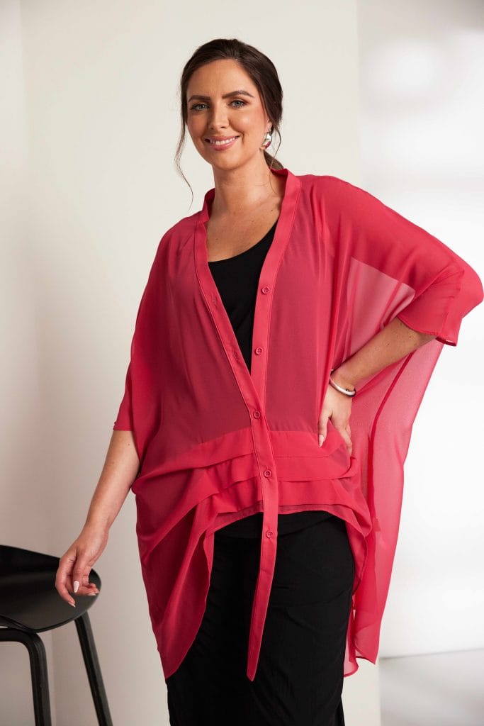 ORA Longline Ruched Shirt