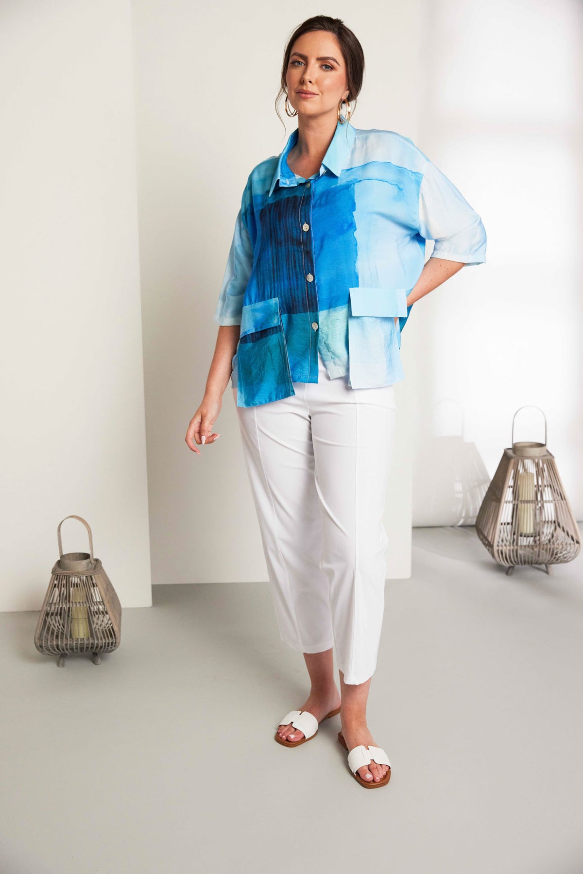 ORA Watercolour Block Shirt