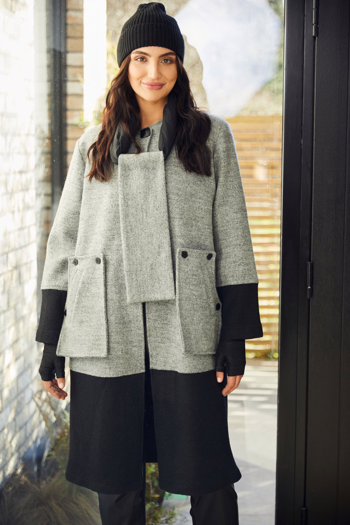 ORA Boiled Wool Coat