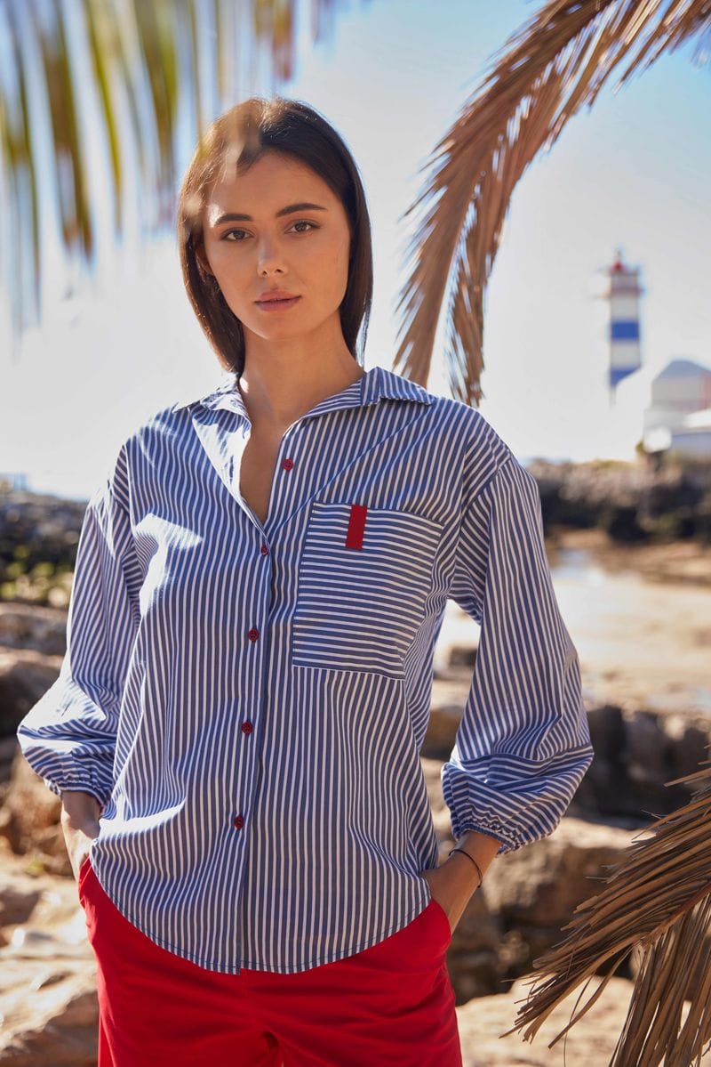 PERUZZI Contrast Blouse