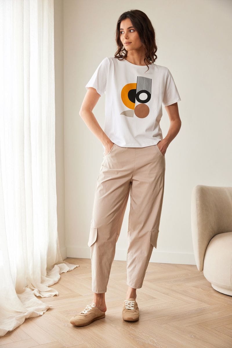 PERUZZI Circle Print Top