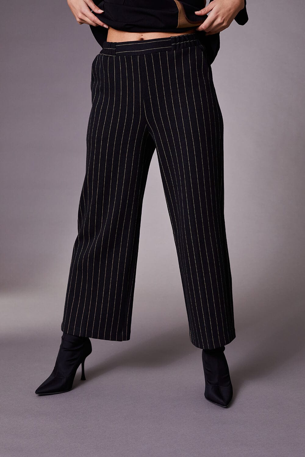 PERUZZI Crop Stripe Trouser