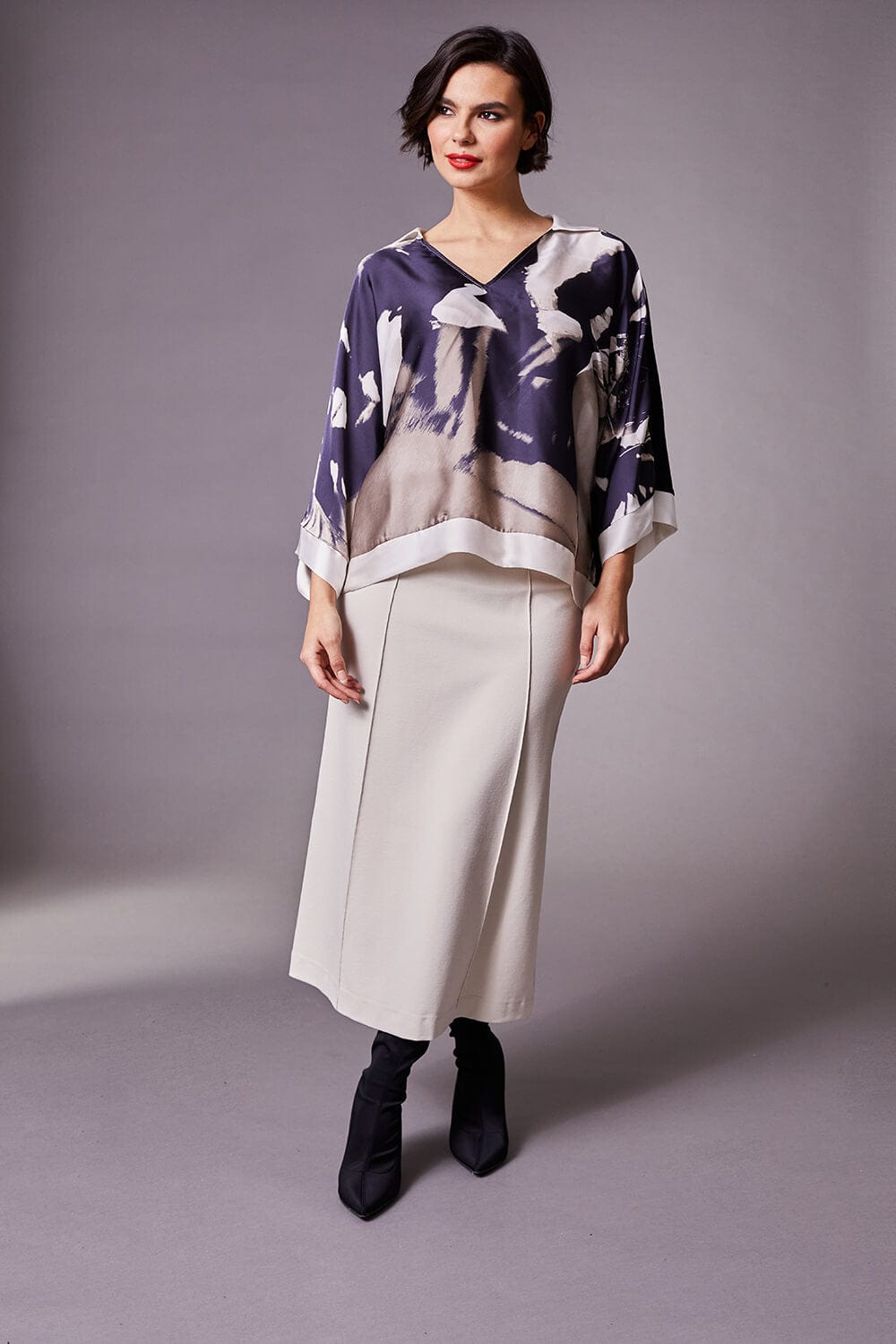 PERUZZI Slim A Line Skirt