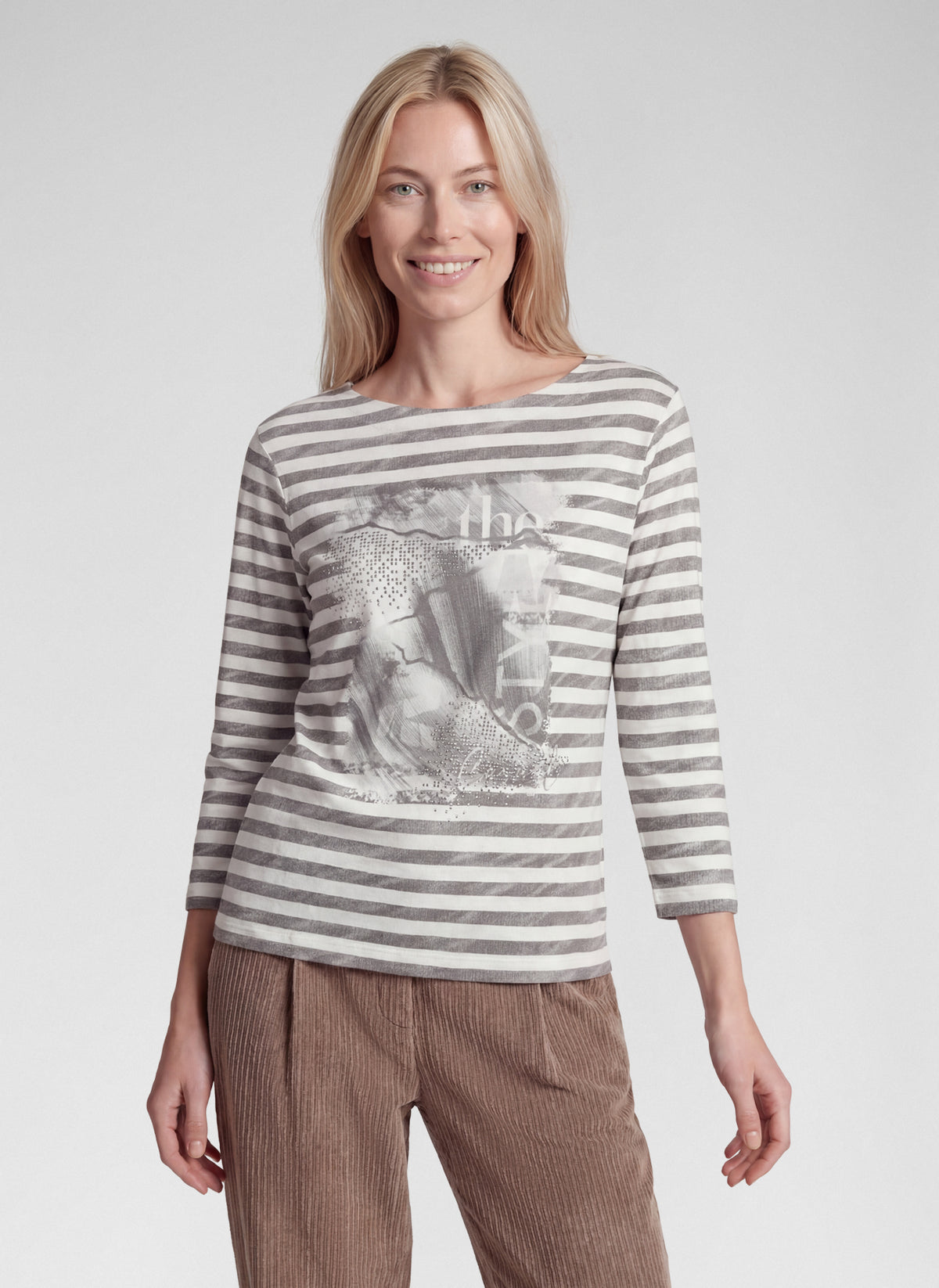 RABE Stripe Diamante Top