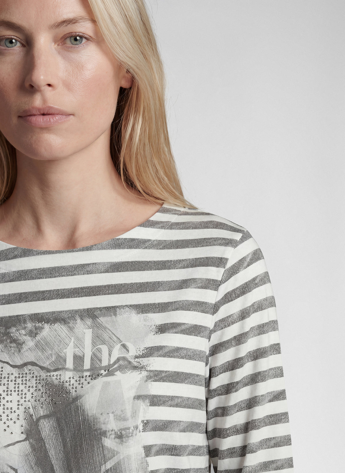 RABE Stripe Diamante Top