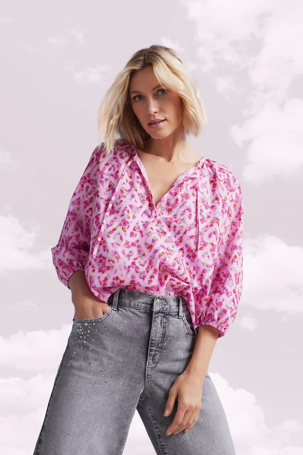 RABE Floral Blouse