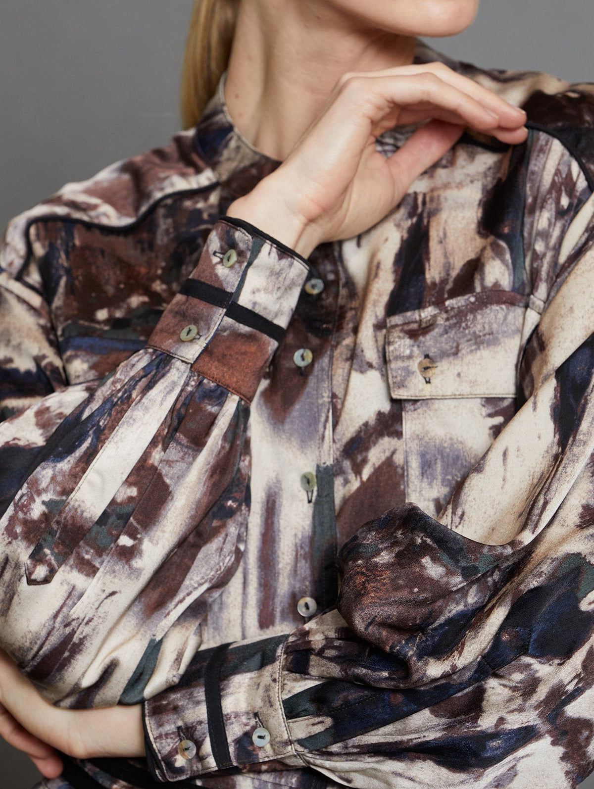 Skatïe Satin Print Shirt