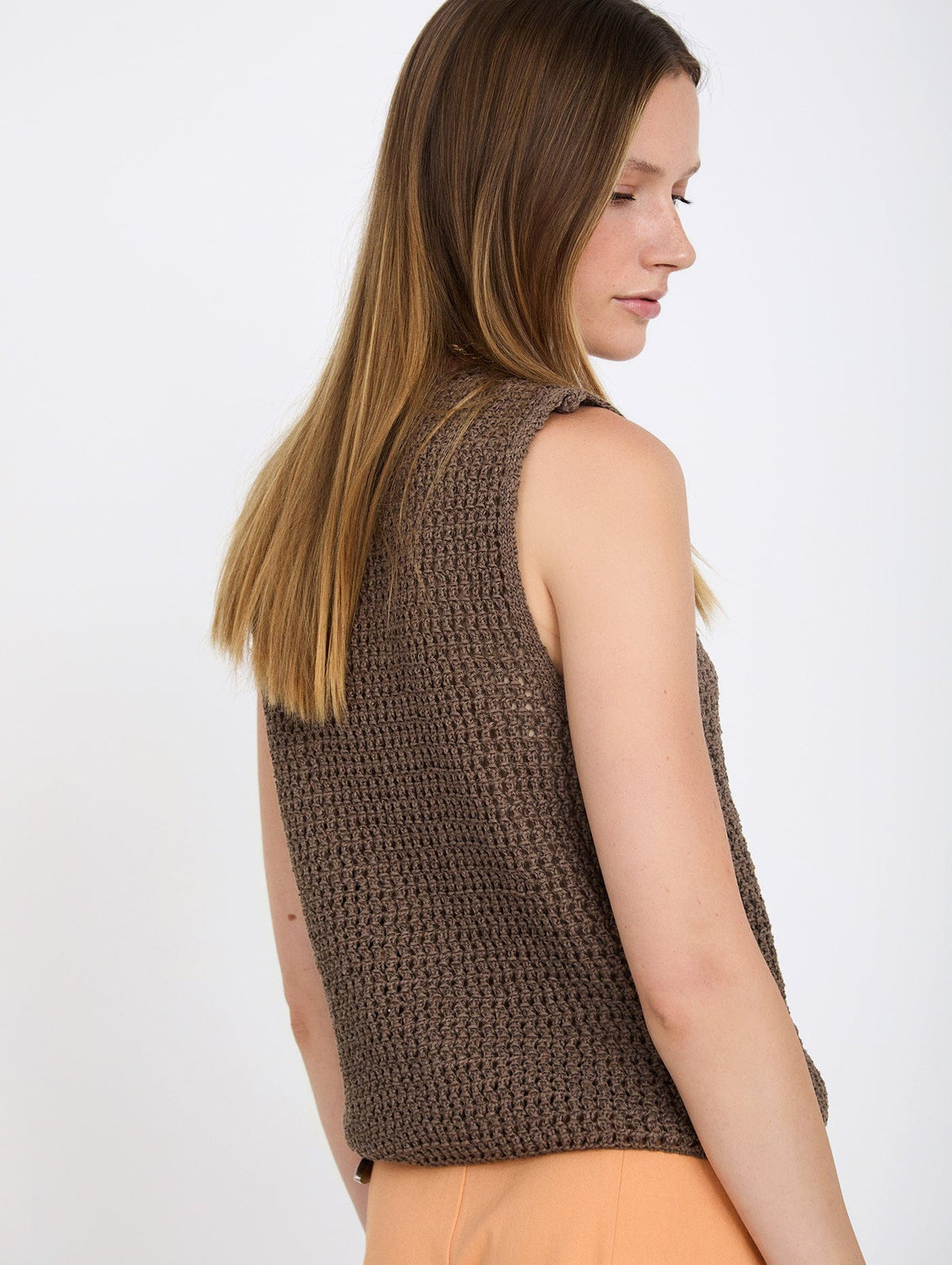 Skatie Ribbon Knit Vest