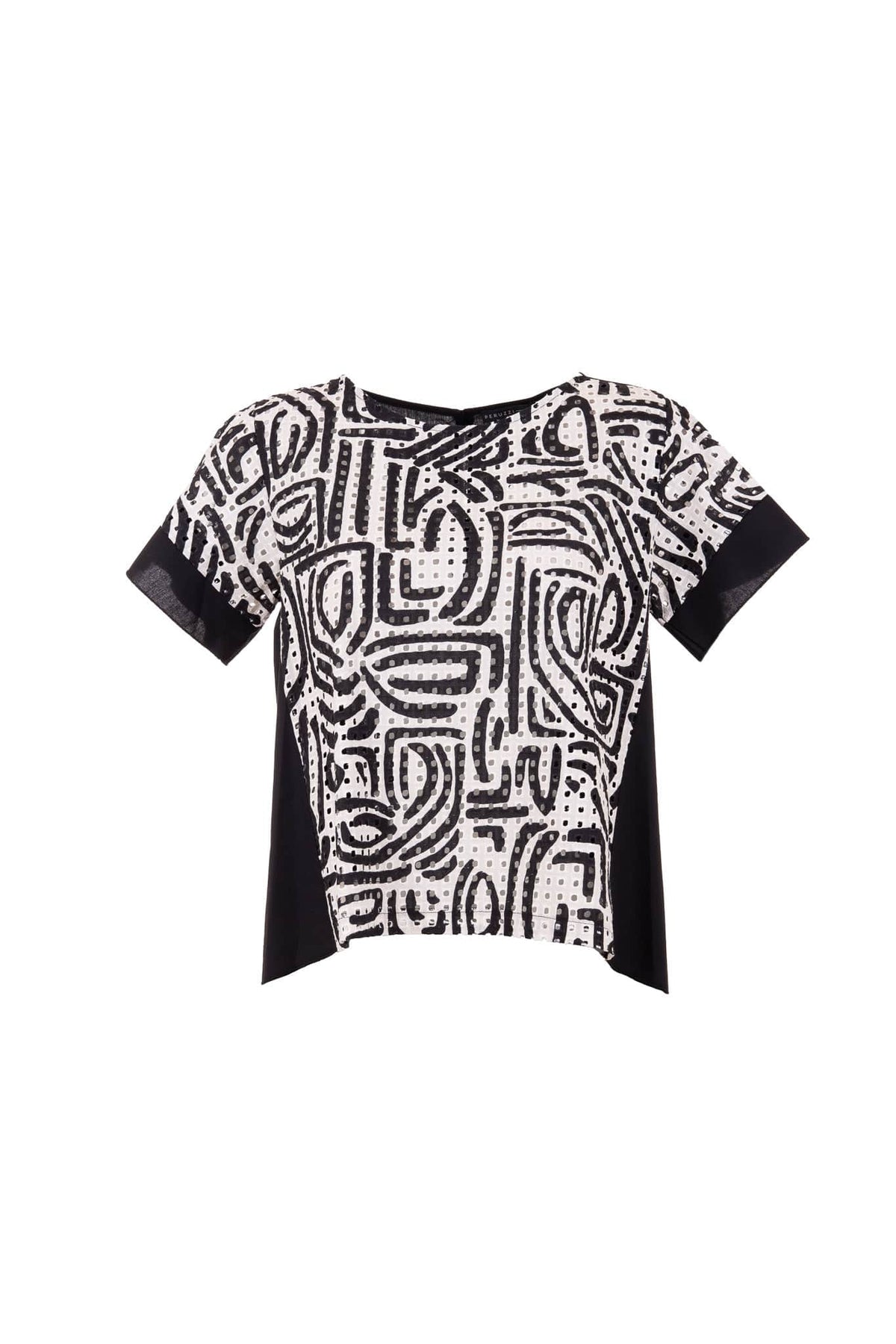 PERUZZI Abstract Print Top