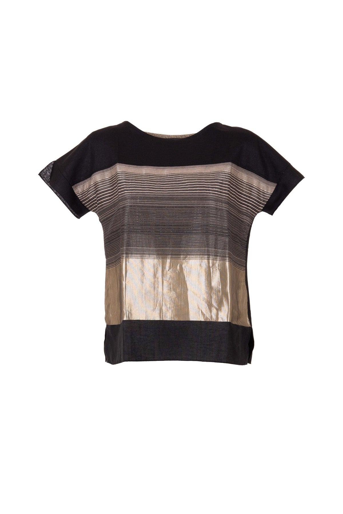 PERUZZI Graded Metallic Stripe Top