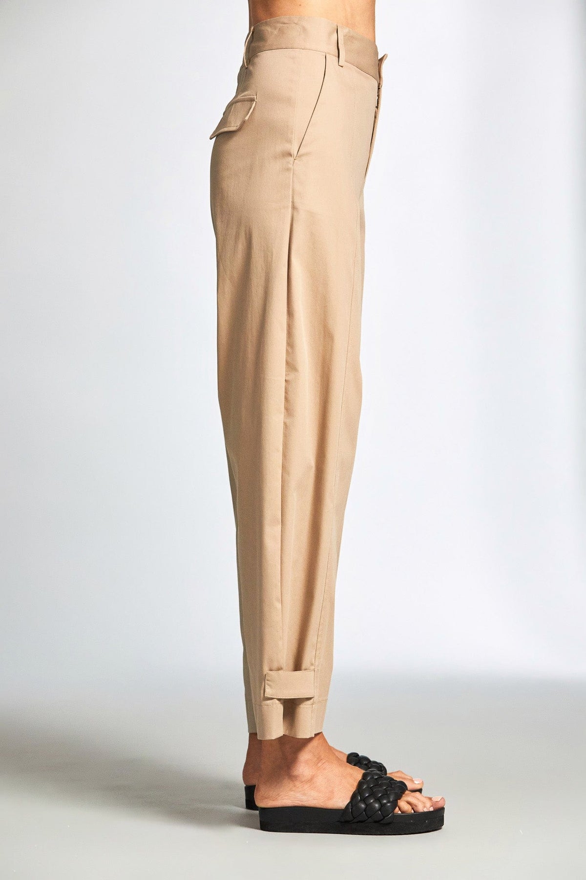 PERUZZI Cotton Seam Tab End Trouser