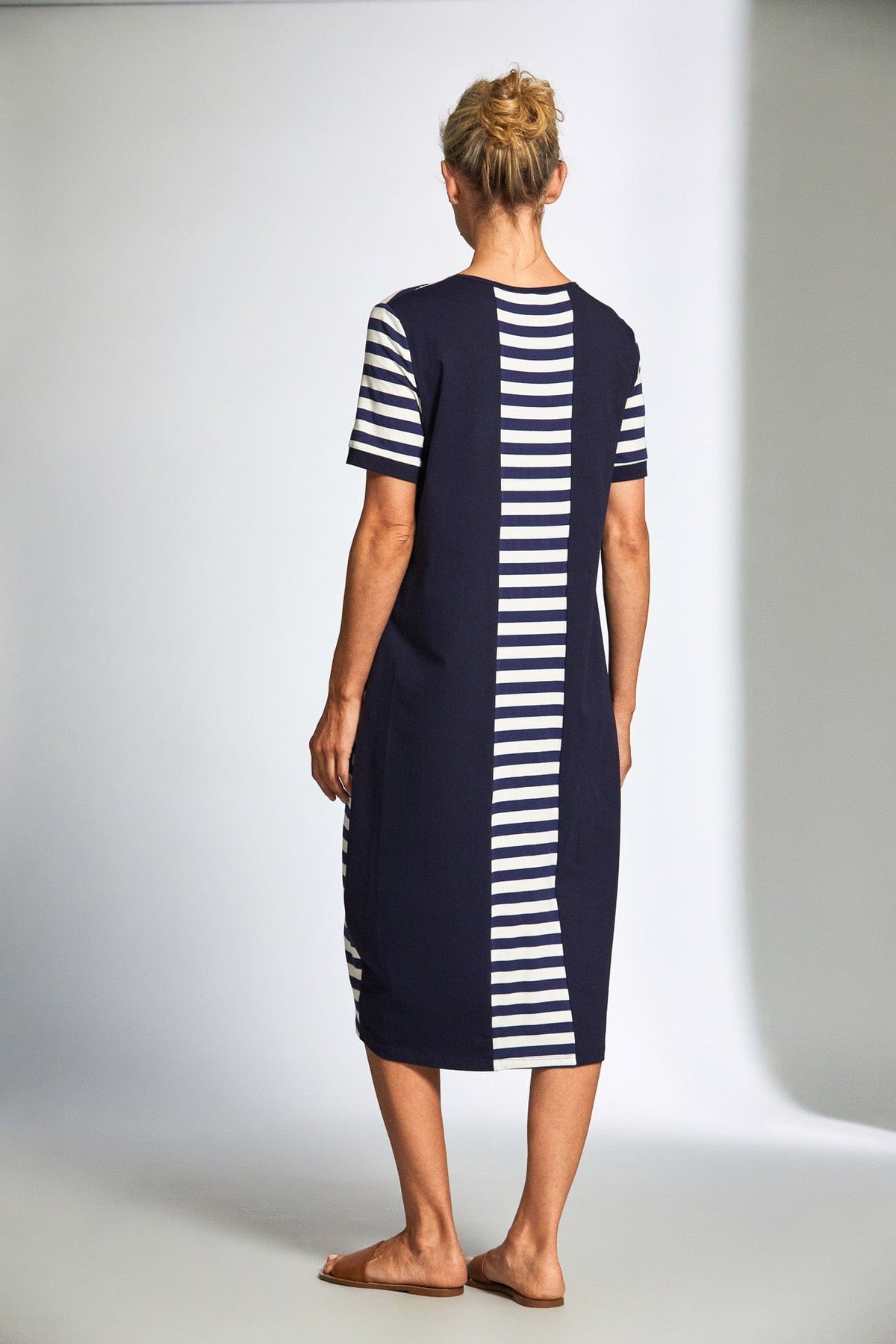 PERUZZI Stripe Panel Dress