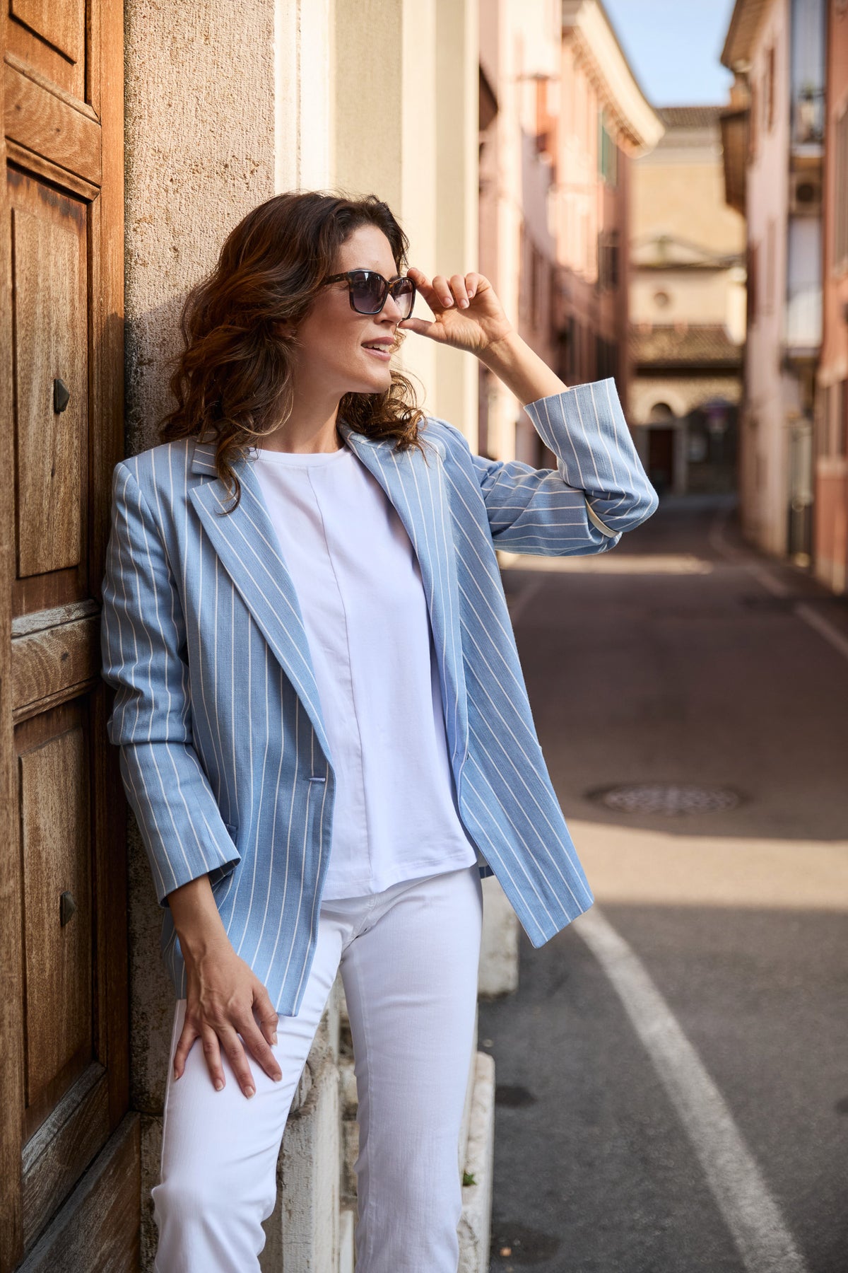 PERUZZI Powder Stripe Blazer