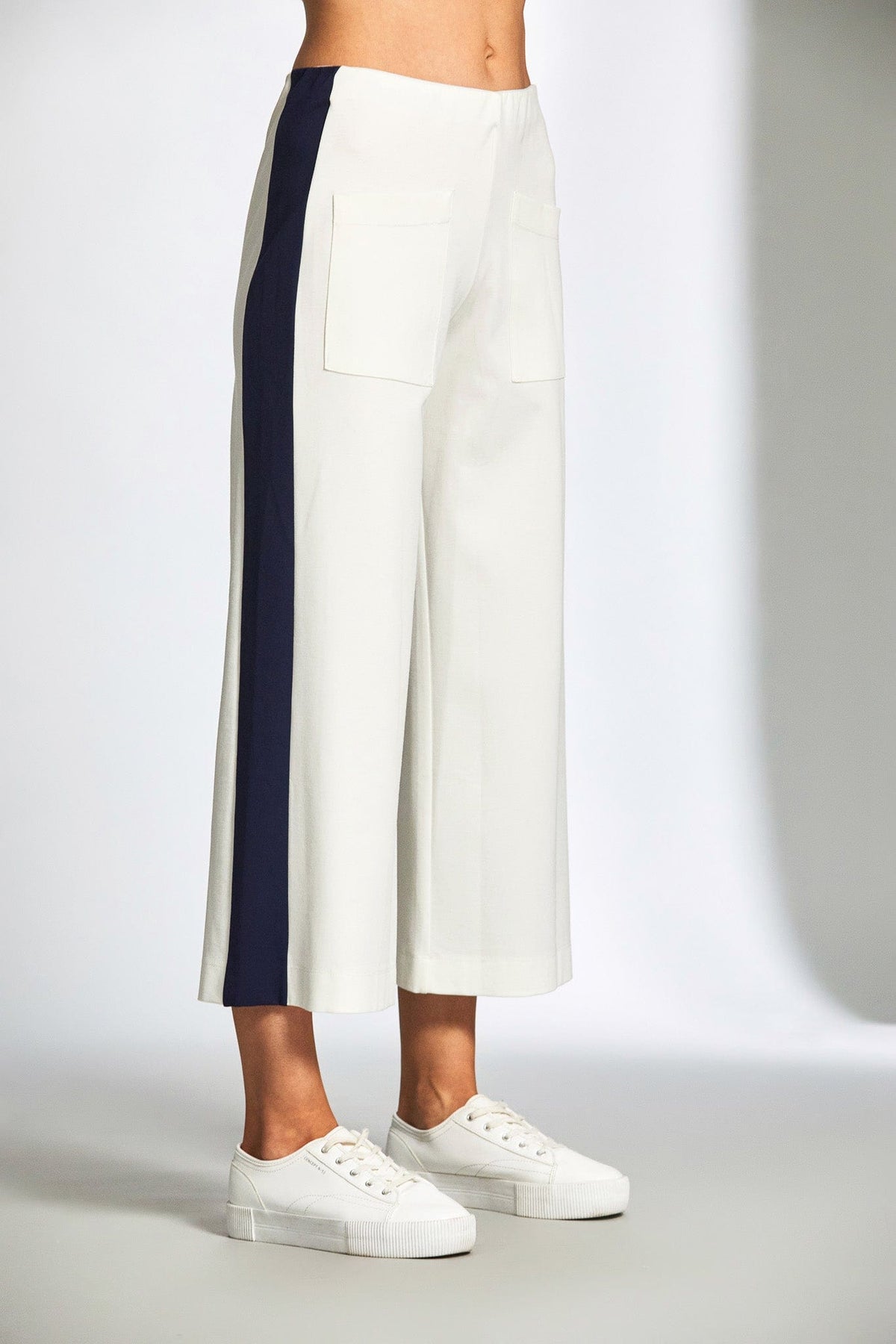 PERUZZI Side Stripe Crop Trouser