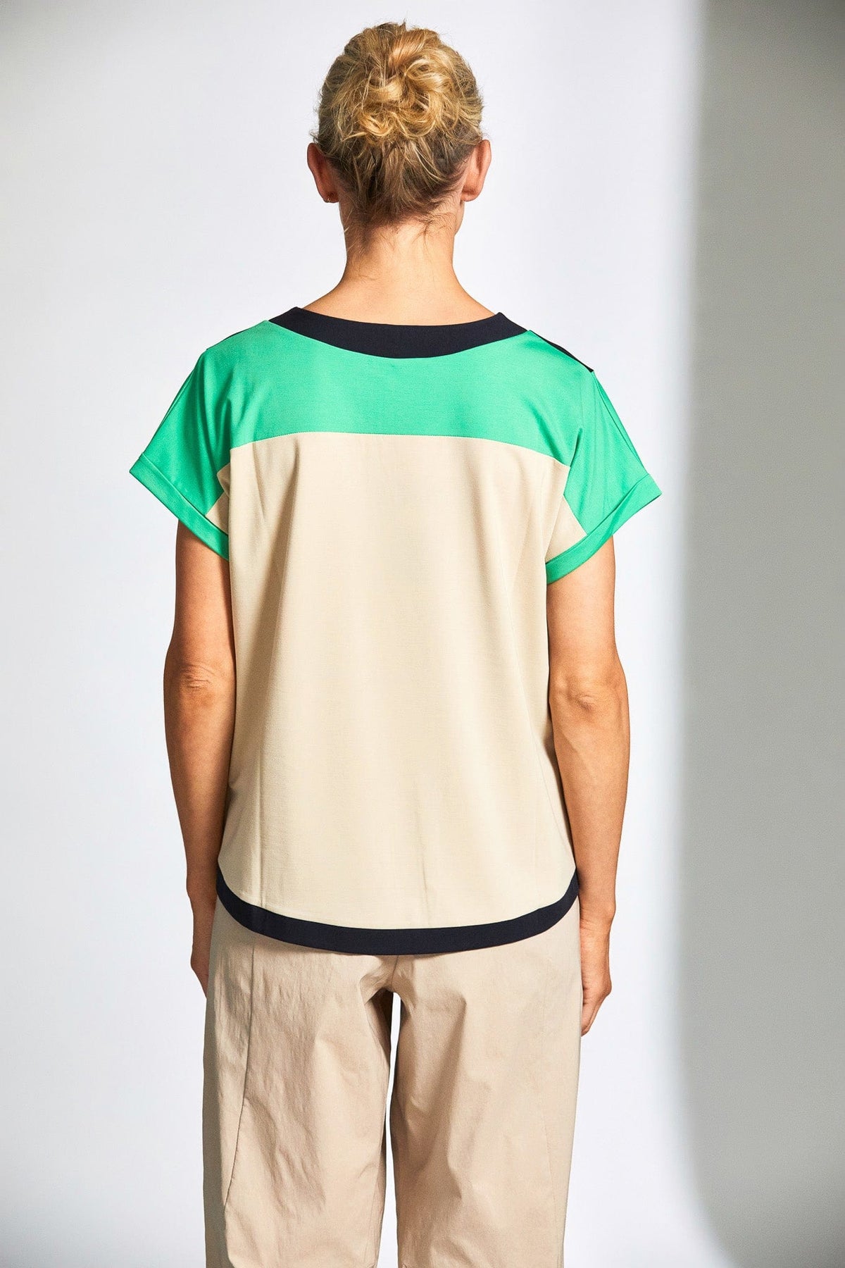 PERUZZI Contrast Side Panel Top