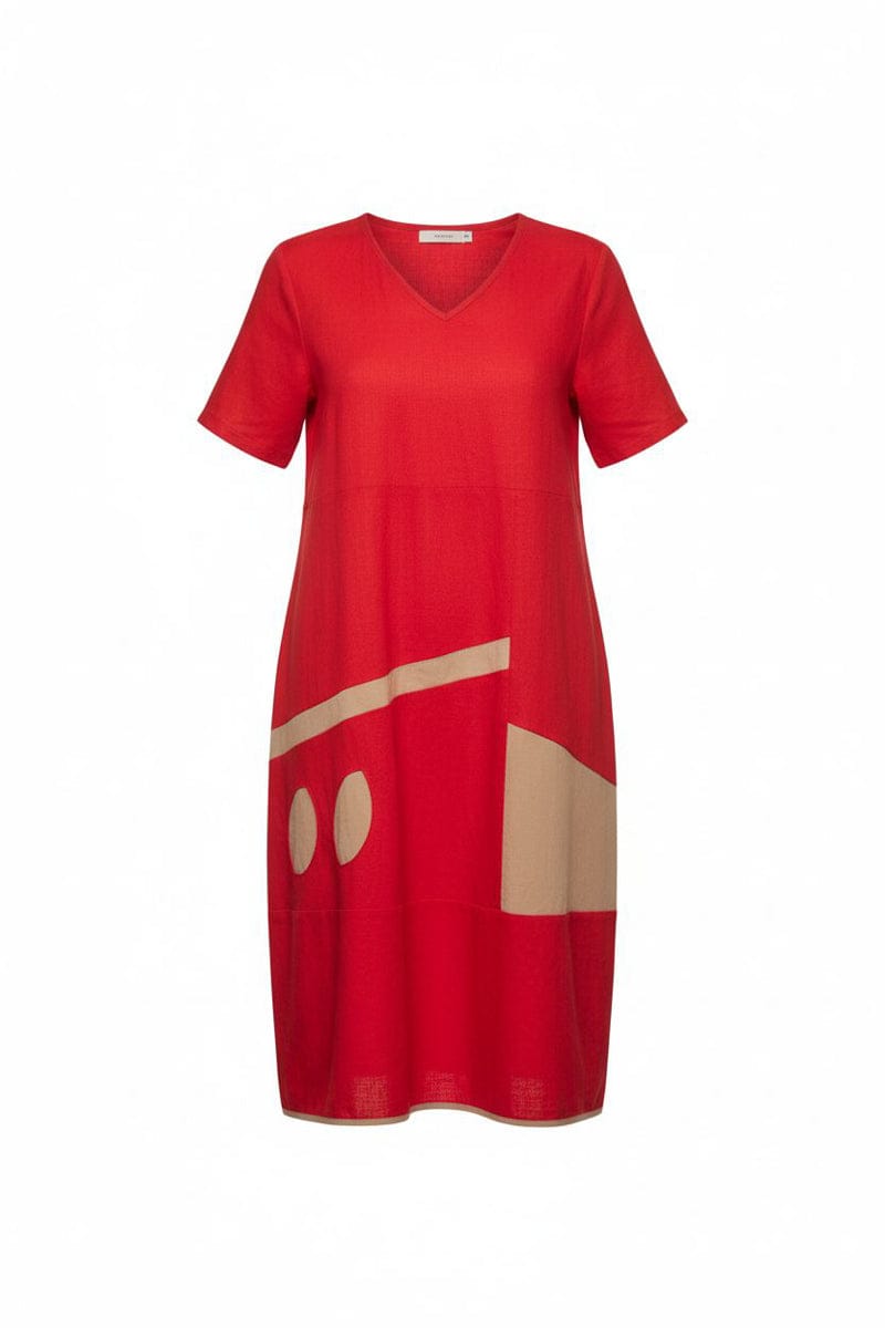 PERUZZI Colour Trim Dress
